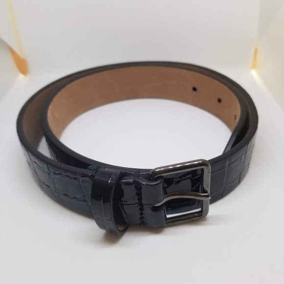 Alaia Paris Crocodile Leather Belt Black XS main image 4